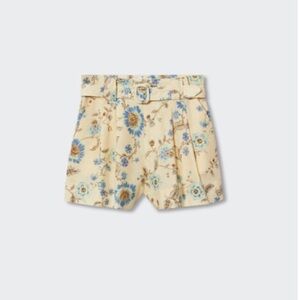 Floral Linen Printed Shorts